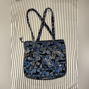 Vera Bradley Tote/Purse -Blue Paisley print
